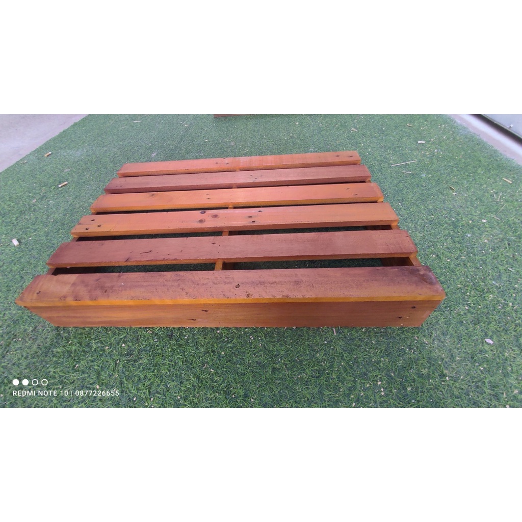 Giường Pallet - kích thước 50 x 80 x 11cm Giường gỗ - Giường xếp - Giường Hộp Pallet đã sơn chống mốc