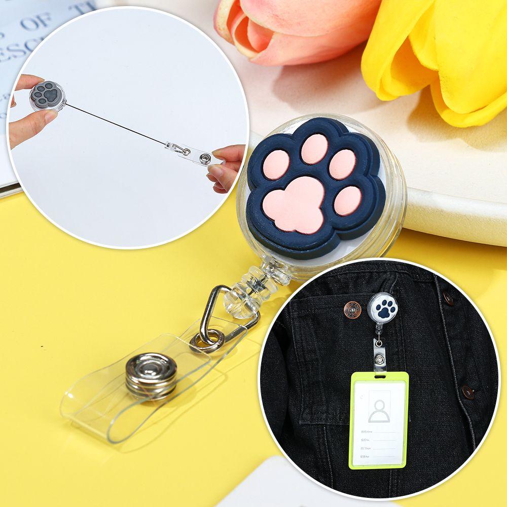 PISTA Ví Đựng Thẻ ID Hình Chân Mèo Dễ Thương Cho Học Sinh