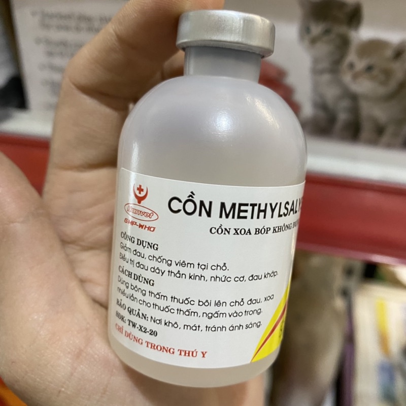 Cồn xoa bóp Methylsalysilat 5% 50ml