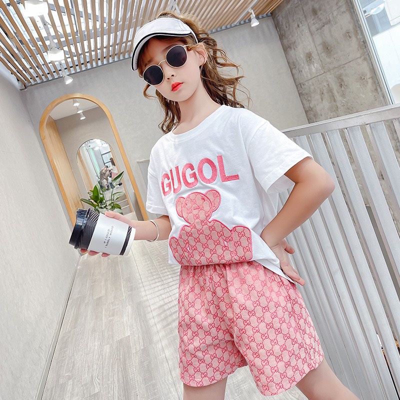 set đồ bé gái 15-45kg, đồ bộ bé gái 4-15 tuổi gugol xinh xắn đáng yêu, vải mềm mát thấm hút mồ hôi,hàng may kĩ