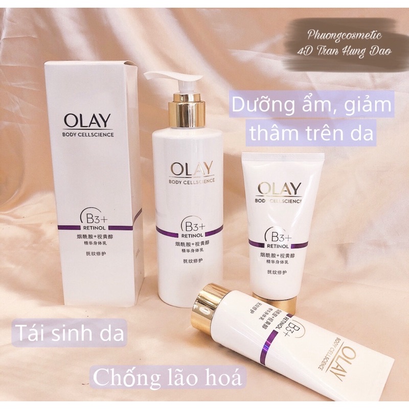 Dưỡng Thể OLAY Retinol B3 Dưỡng Trắng 250ml 65ml Hot [OL001]