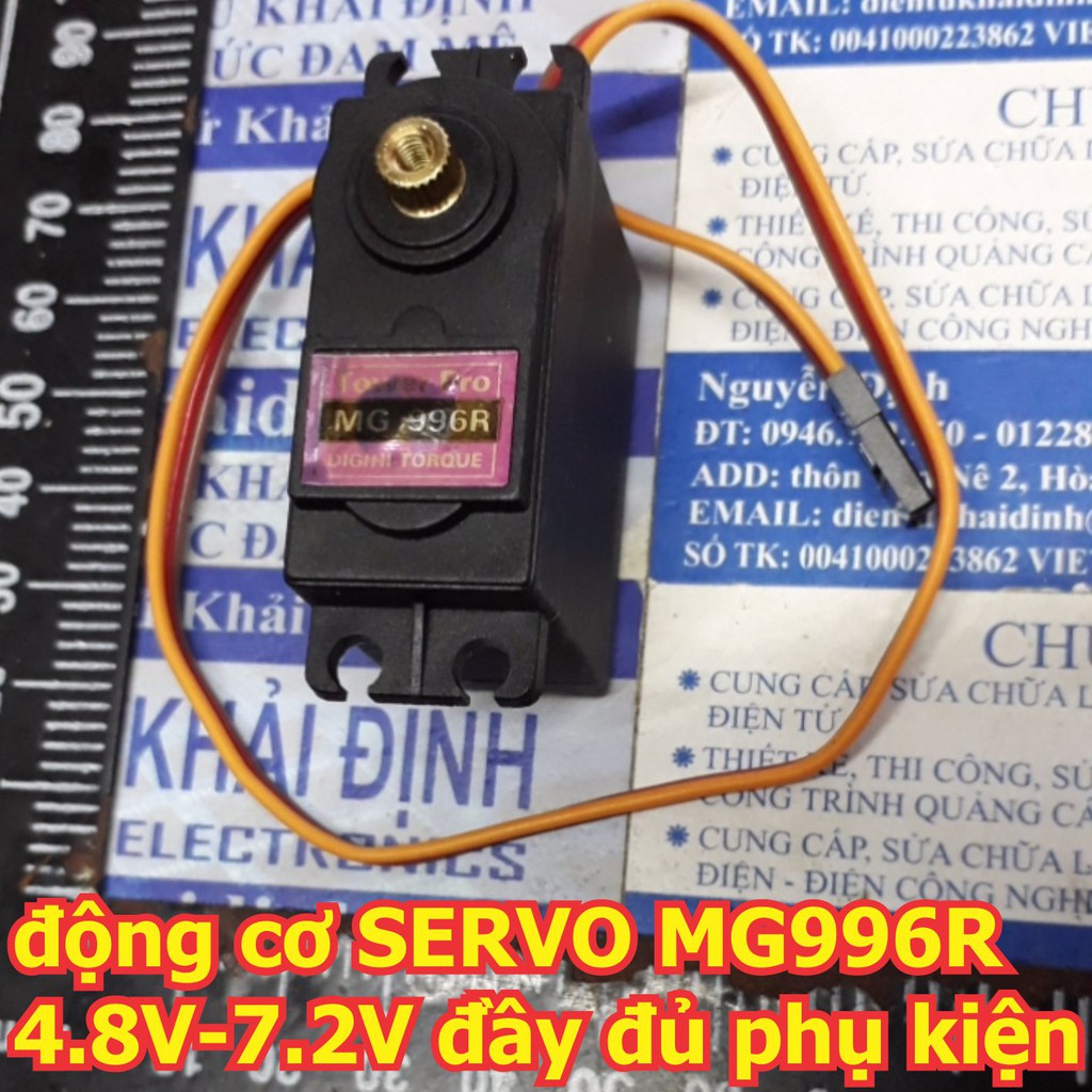 động cơ SERVO MG996R MG996 4.8V - 7.2V đầy đủ phụ kiện bánh răng full kim loại kde3172