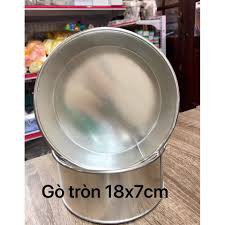 khuôn nhôm gò tròn 18cm đế liền