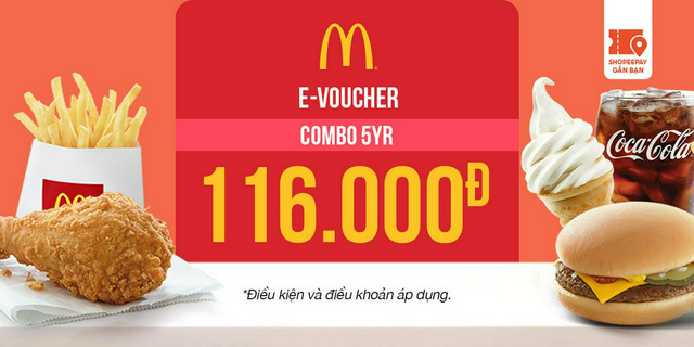 E-voucher mcdonald's combo 5yr