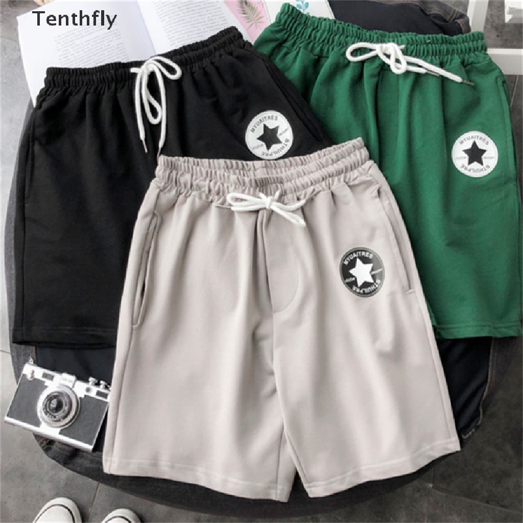 Quần Jogger Ngắn Dáng Rộng Có Dây Rút Phong Cách Đường Phố Mùa Hè Giản Dị Dành Cho Nam Mới