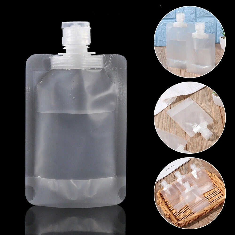 Túi rỗng 30 / 50 / 100ml trong suốt đựng mỹ phẩm tiện dụng khi đi du lịch