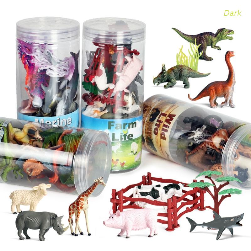 Đồ chơi mô hình động vật nông trại/trong rừng màu sắc tươi sáng độc đáo cho bé