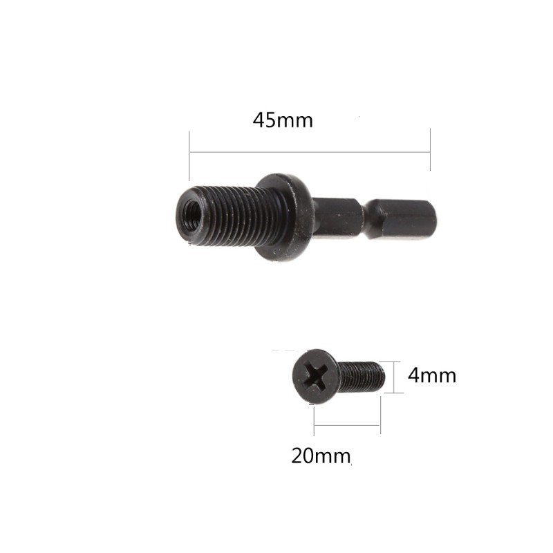 Đầu chuyển mũi khoan sang chuôi lục giác 6mm , ren 9,5mm (1 cái)