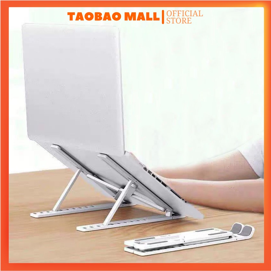 Giá đỡ LAPTOP, MACBOOK, IPAD N4 bằng nhôm có thể điều chỉnh độ cao, có đế tản nhiệt, có thể gấp gọn, đế kê laptop nhôm