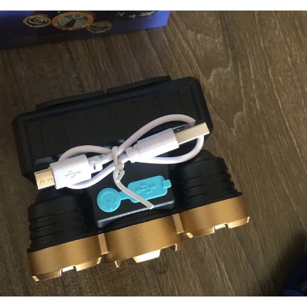 [ Bản Mới, Bóng To Sáng Hơn ] Đèn Pin Đội Đầu 5 Mắt Siêu Sáng, Đèn Pin Siêu Sáng