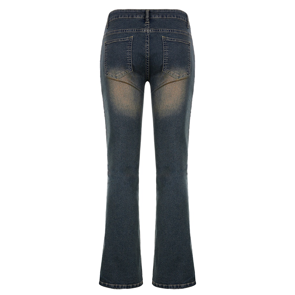 Quần jeans dài ống loe thời trang cho nữ