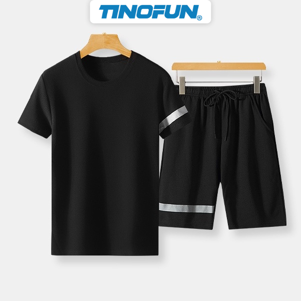 Set Bộ Quần Áo thể thao nam đẹp TINOFUN mã TT39 Áo thun nam, Quần short nam thun mùa hè thoáng mát