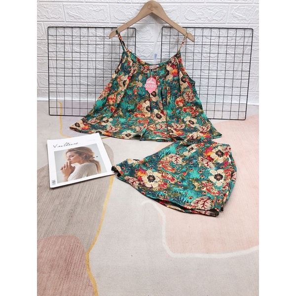 Đồ Bộ Lụa satin cộc tay *siêu cute* nhé. Hình và mẫu chụp là ẢNH THẬT 100%