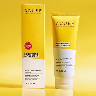 ❤️ SRM Sữa rửa mặt Acure Brilliantly Brightening Facial Scrub118ml tẩy tế bào chết làm sáng da ❤️