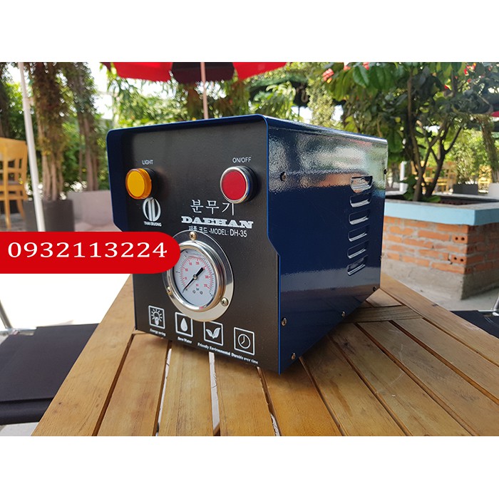 Máy phun sương DH 35 -DAEHAN- máy có công tắc, đồng hồ áp có vỏ hộp bảo vệ