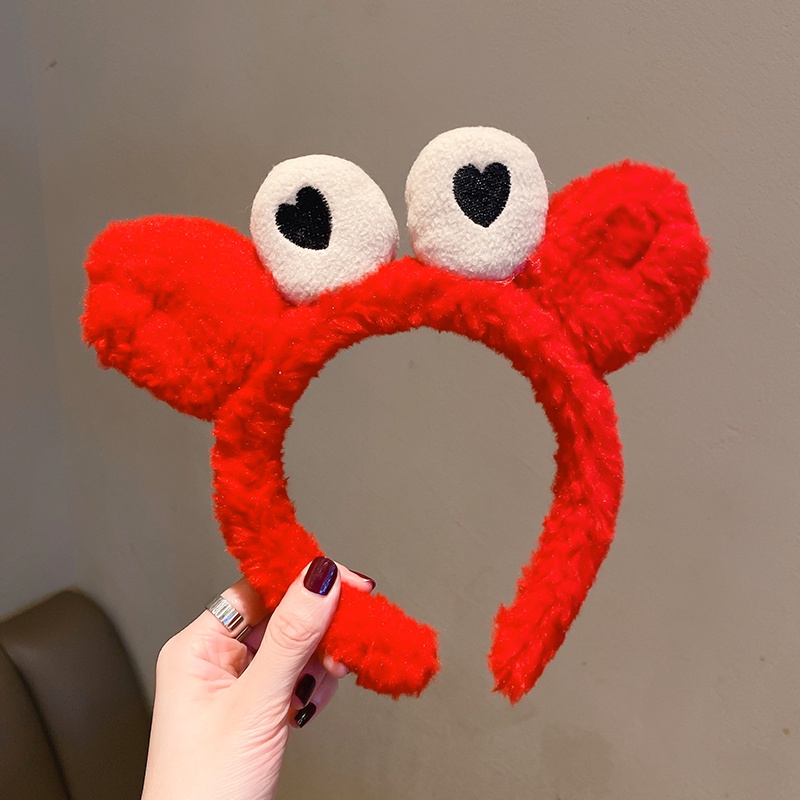 Bờm rửa mặt băng đô cài tóc hình cua cute dễ thương BT16