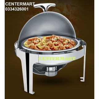 Nồi hâm buffet tròn cao cấp nắp kín - inox dầy - nắp xoay 180 độ