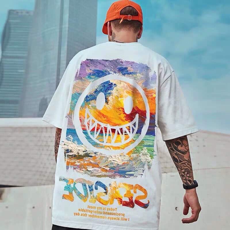 [2Buffalo] Áo thun Unisex, Áo thun nam nữ tay ngắn Seaside co giãn 4 chiều mát mẻ form oversize thích hợp mùa hè | BigBuy360 - bigbuy360.vn