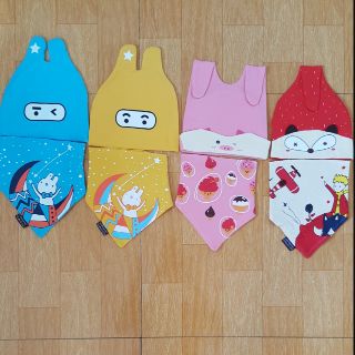 Set mũ yếm cho bé trai bé gái, mũ yếm tam giác cho bé