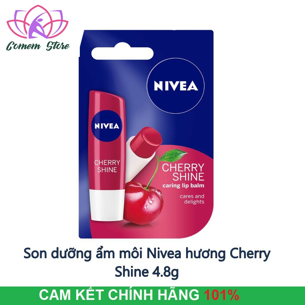 Son dưỡng ẩm môi Nivea hương Cherry Shine 4.8g