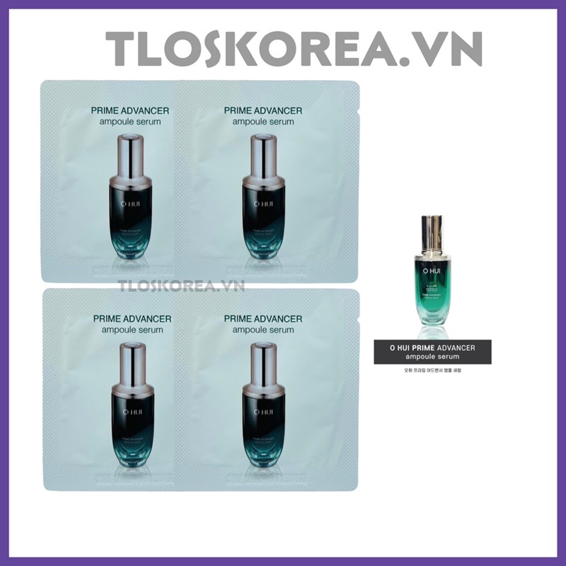 10 Gói Sample Serum Ohui Xanh Prime Advancer Ampoule 1Ml