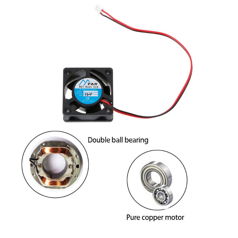 Quạt tản nhiệt 5 cánh DC 12V 4020