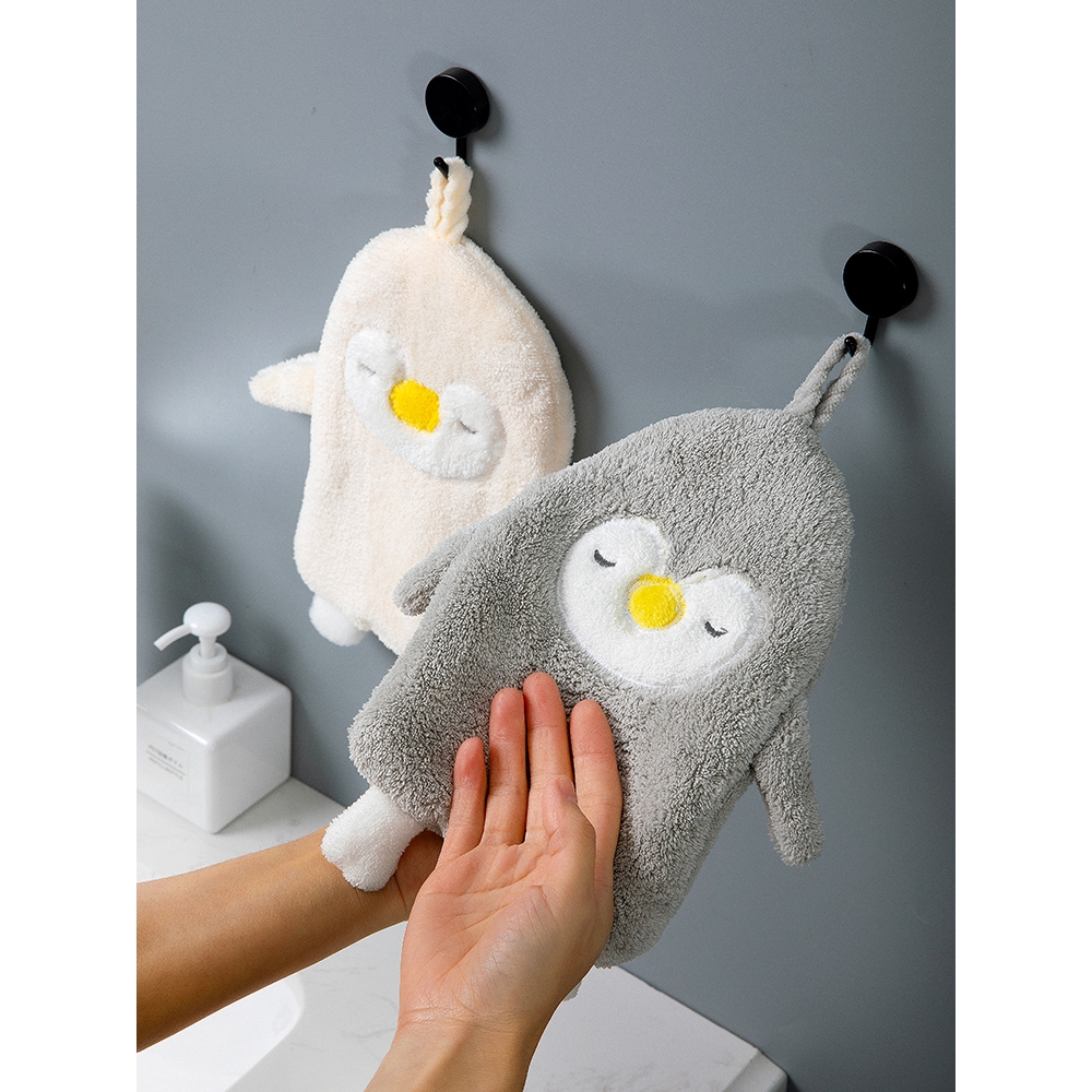 Khăn lau tay siêu thấm nước nhanh khô kiểu dáng hoạt hình đáng yêu dùng trong nhà tắm và nhà bếp