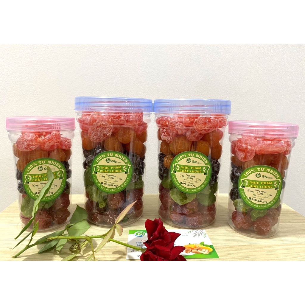 Mứt Ngũ Quả Sấy Dẻo Mix Đủ Loại Ô Mai Xí Muội Siêu Ghiền