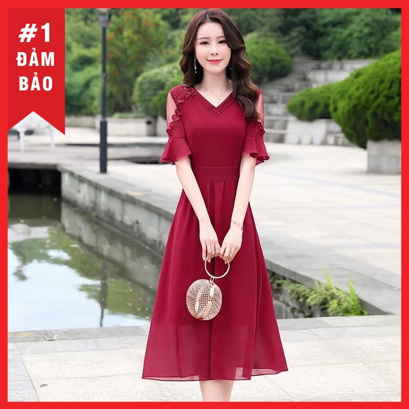 Đầm dự tiệc tiểu thư nhẹ nhàng, chất mát - Z032 | BigBuy360 - bigbuy360.vn