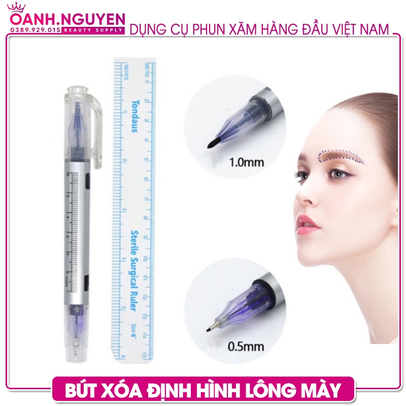 Bút Định Hình Lông Mày 2 Đầu, Bút Xóa Định Hình