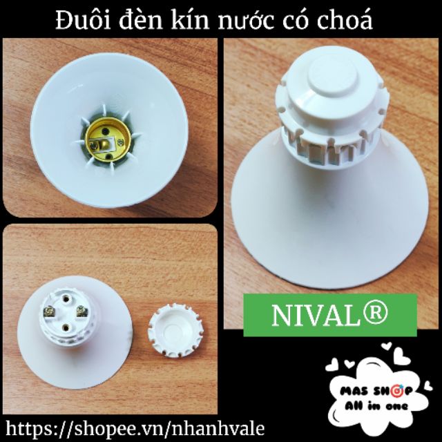 Đuôi đèn kín nước có choá nhỏ NIVAL®