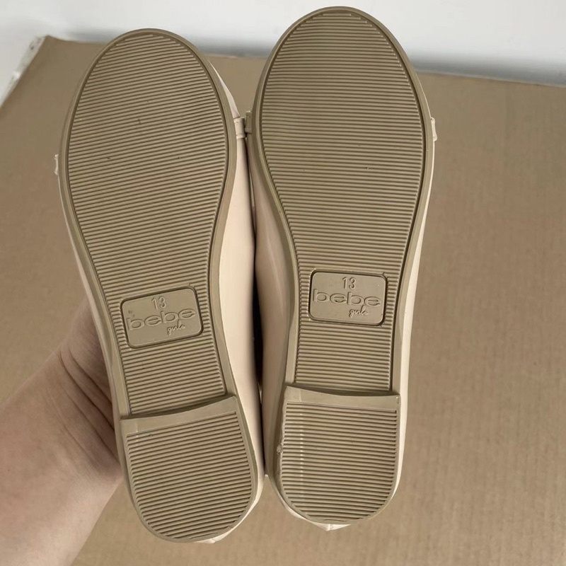 Giày bệt bé gái Bebe  Giày công chúa da Pu cao cấp xuất dư 0722