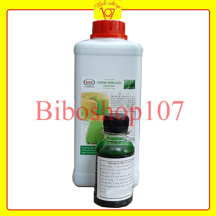 Hương lá dứa có màu Bico 100ml