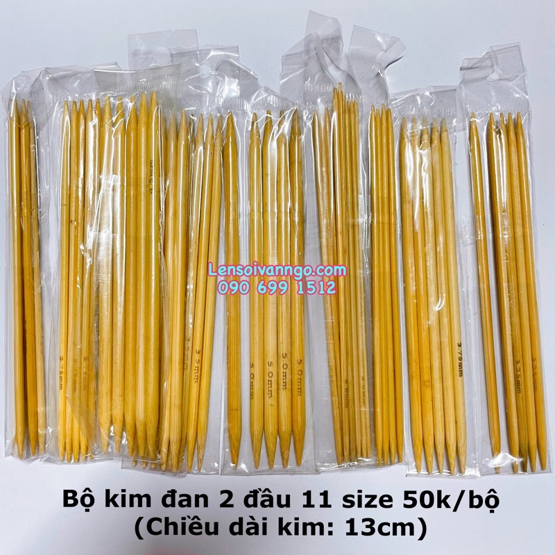 Bộ kim đan 2 đầu 11 size (chiều dài kim: 13cm)