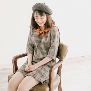 Đầm Thủy thủ caro