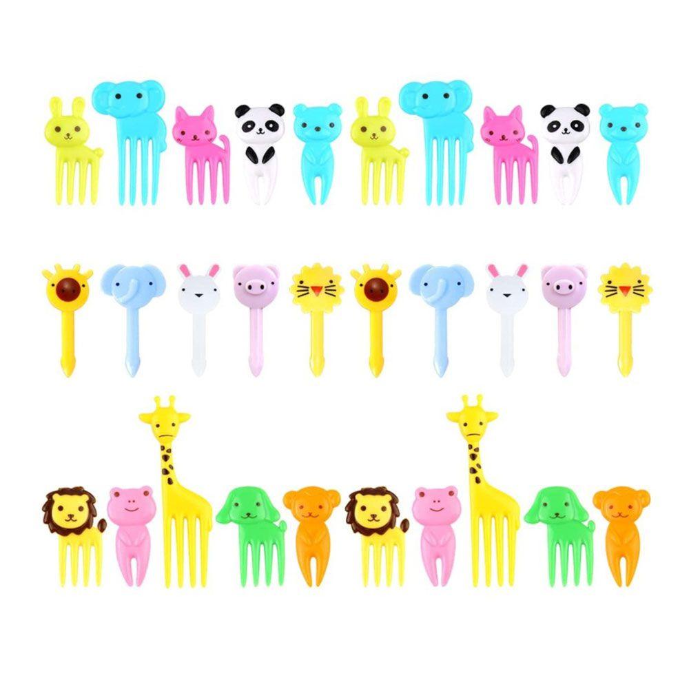 YANN1 Set 10 / 30 Nĩa Ăn Trái Cây Hình Động Vật Dễ Thương