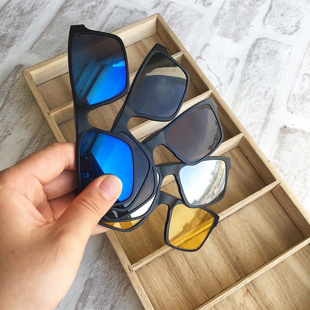 Mắt Kính Thời Trang 5in1 Đa Năng Kèm Bao Đựng Kính Sang Chảnh | BigBuy360 - bigbuy360.vn