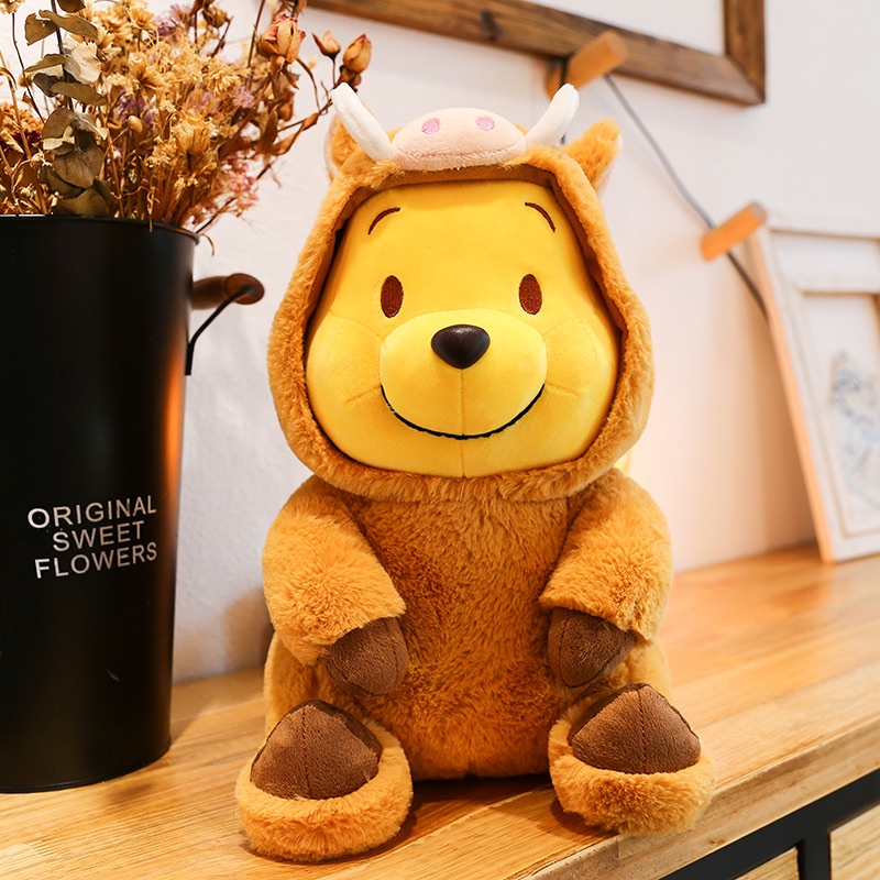 Gấu Pooh Nhồi Bông Thiết Kế Kiểu Hoạt Hình Dễ Thương