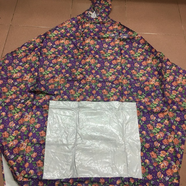 áo mưa hoa nhí 2 đầu(ảnh thật)