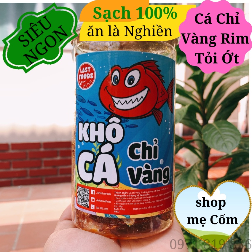 (250gr) Cá Chỉ Vàng Rim Tỏi Ớt siêu ngon Shop Mẹ Cốm