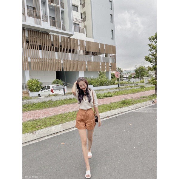 Sét áo mix quần sooc cực đẹp, thời trang, hiện đại - Hàng có sẵn - Xưởng may Lộc Vân - V46