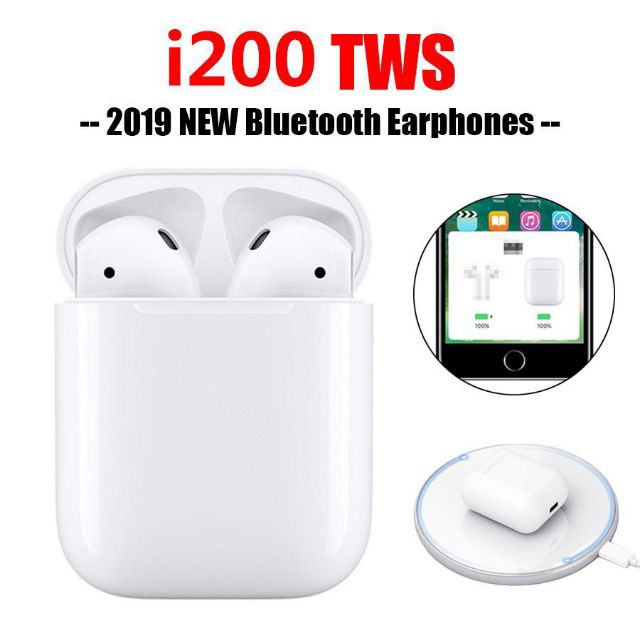 Tai nghe Bluetooth i12,i27, i200, tai nghe rep cao cấp, âm thanh siêu chất,tự động kết nối, có định vị đổi tên, pin 4h