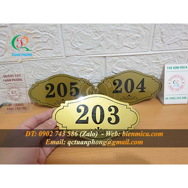 Biển số phòng khách sạn - Biển số phòng chung cư, nhà trọ