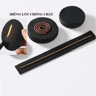 Miếng lót chống cháy lư Gốm TRÒN,DÀI 8cm/12cm/23cm
