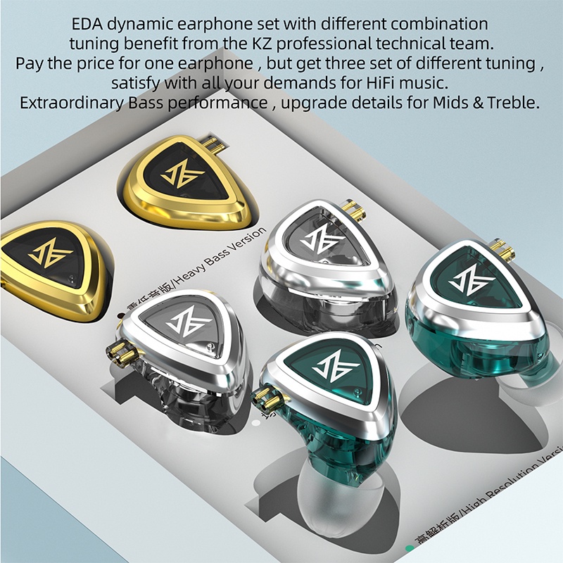 Tai nghe nhét tai FAAEAL KZ EDA điều chỉnh 3 mức độ chống ồn có dây