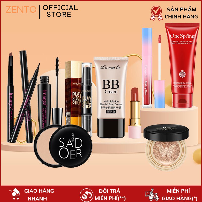 Bộ trang điểm chuyên nghiệp IMAGES 10 món cao cấp cho nàng sành điệu bộ makeup cá nhân ZENTOP