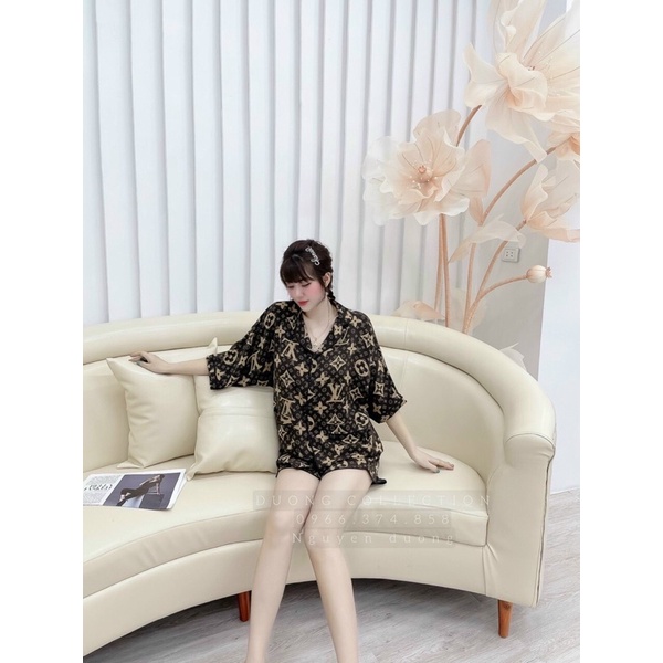 PYJAMA MANGO ĐÙI DƠI, set mango mặc nhà, set đùi mặc nhà