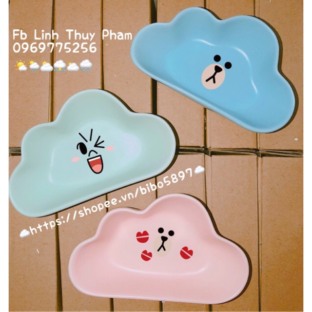Chén sứ hình đám mây