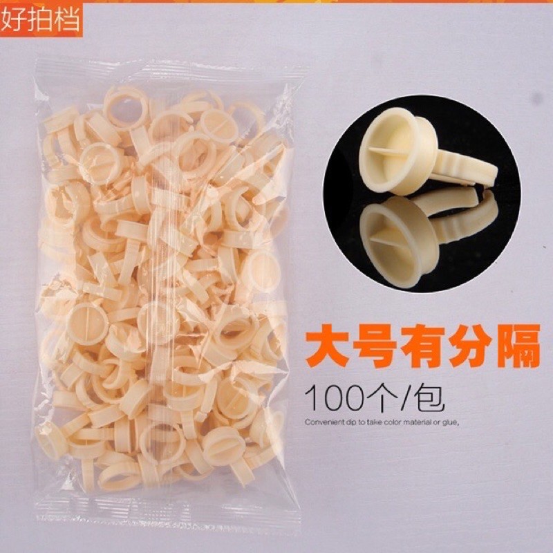 Nhẫn silicon dùng trong phun xăm, nối mi.