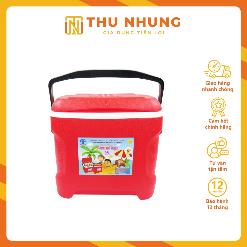 Thùng giữ nhiệt Việt Nhật dung tích lớn - Bình giữ nhiệt tiện lợi - Gia dụng tiện lợi Thu Nhung